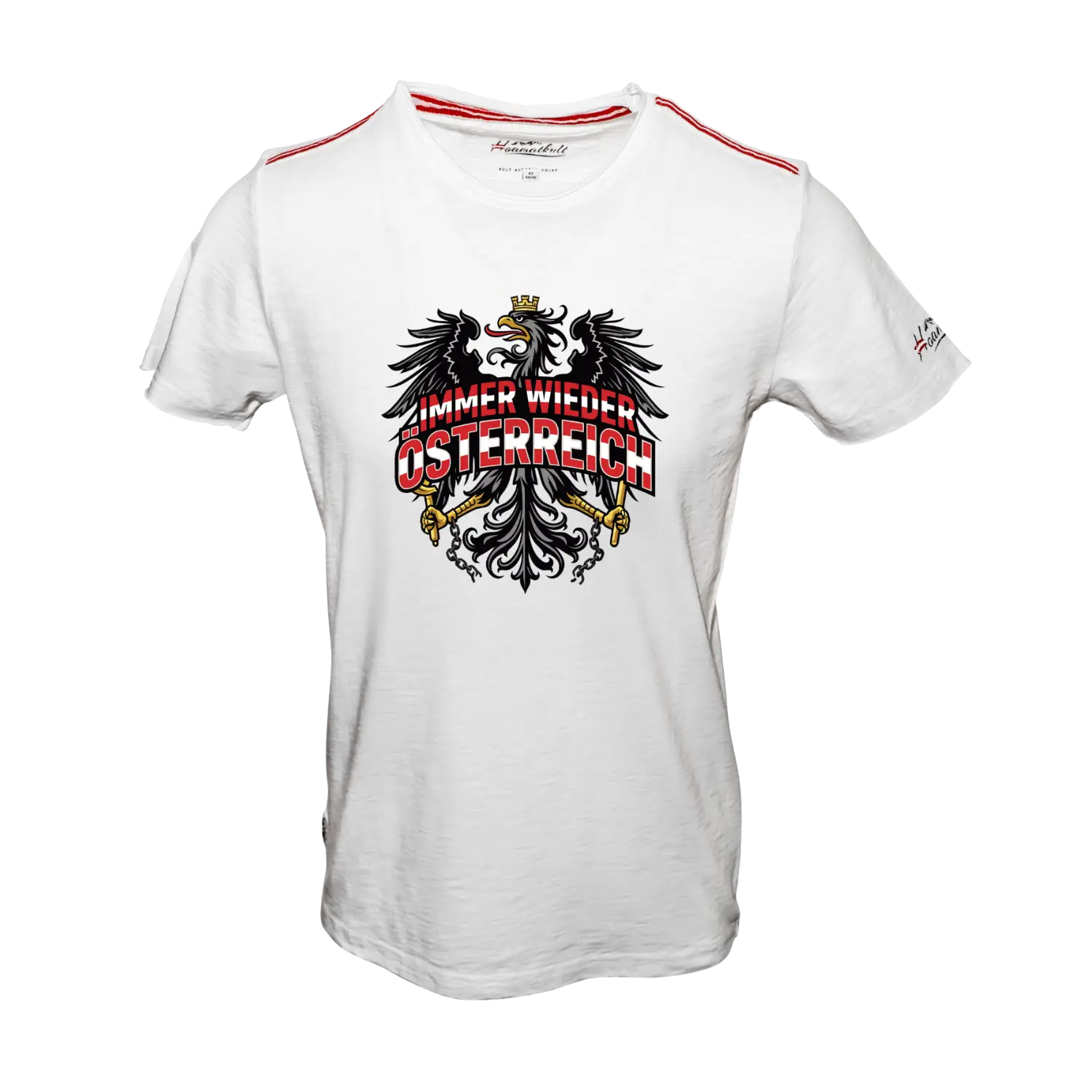 Immer wieder Österreich Flammgarn T-Shirt - Weiss
