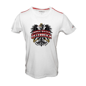 Immer wieder Österreich Flammgarn T-Shirt - Weiss
