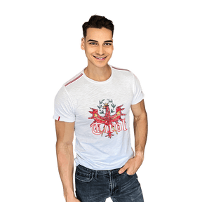 Weißes Herren T-Shirt Tiroler Adler