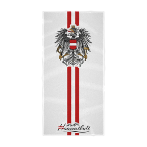 Weißes Österreich Adler Strandtuch Cotton