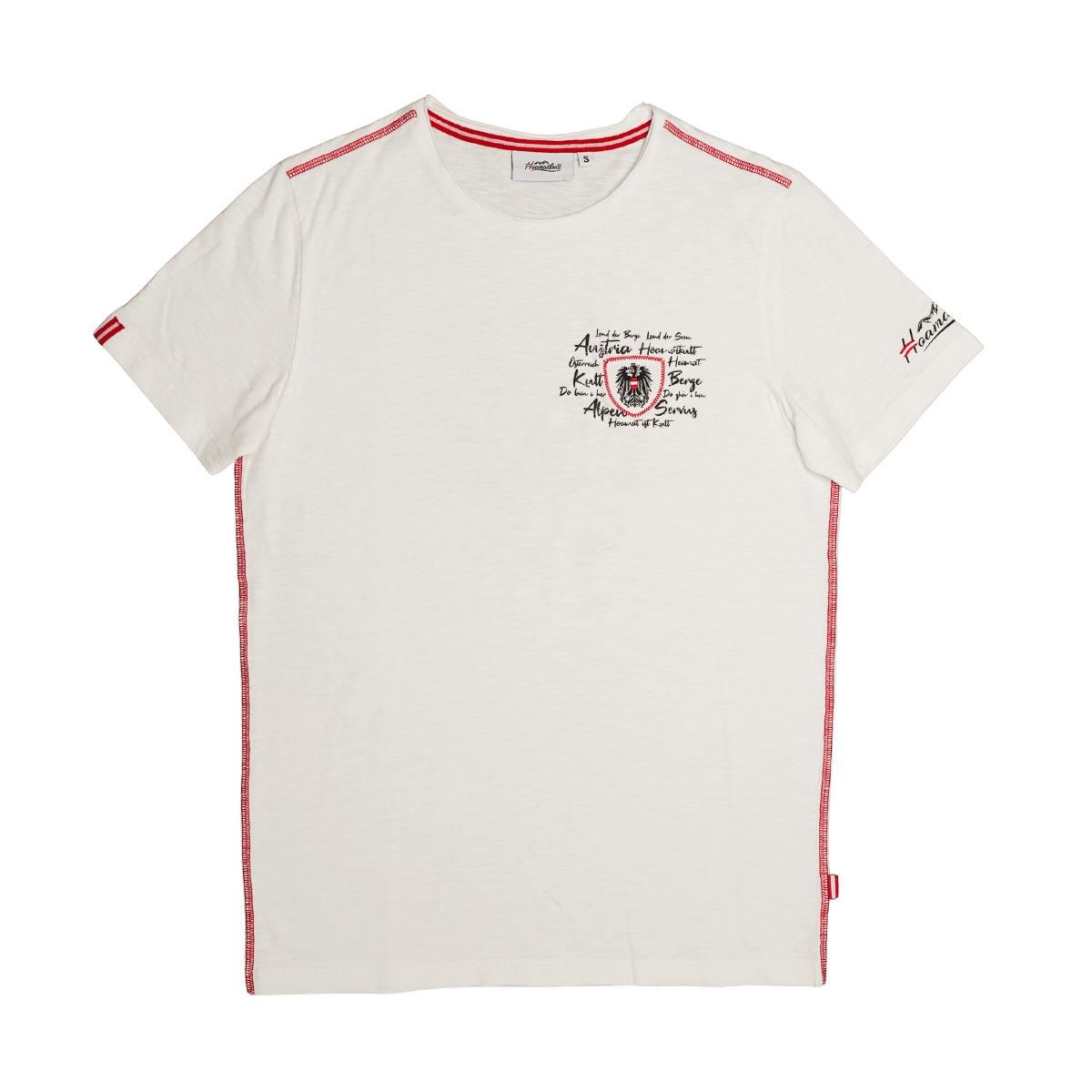 Weißes Trachten T-Shirt Österreich Adler