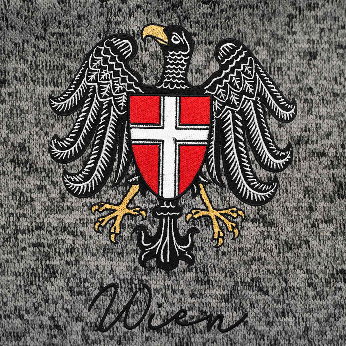 Wien Kultjacke mit Kapuze - Dunkelgrau