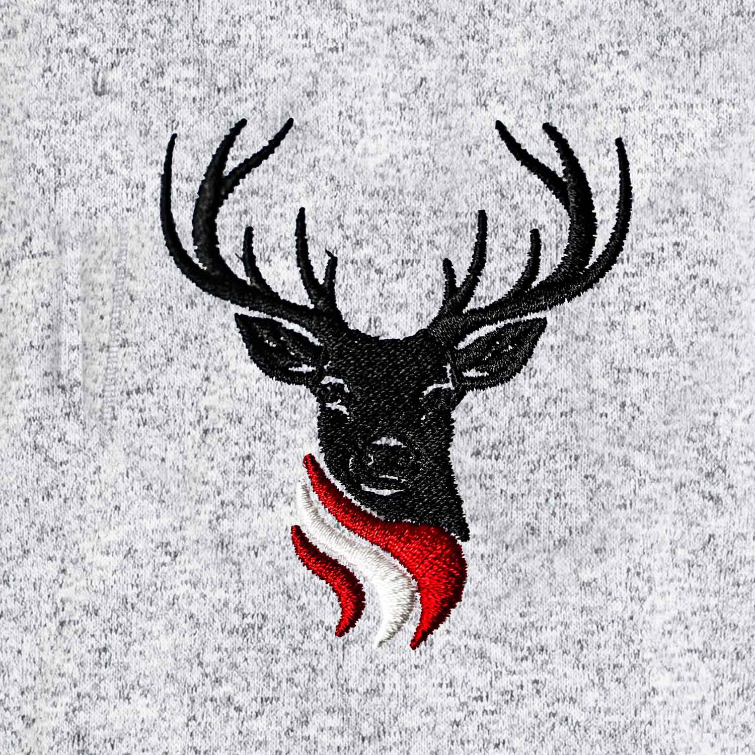 Österreich / Hirsch Kultjacke - Hellgrau
