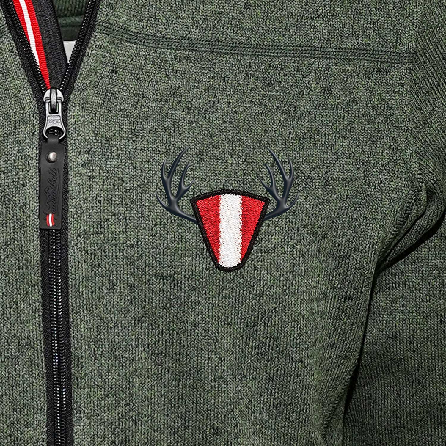 Wüdara Jacke Österreich Motiv
