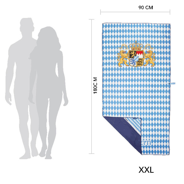 Bayern Badetuch - Mikrofaser XXL