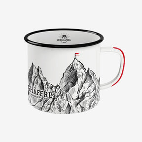 Berge Emaille Tasse