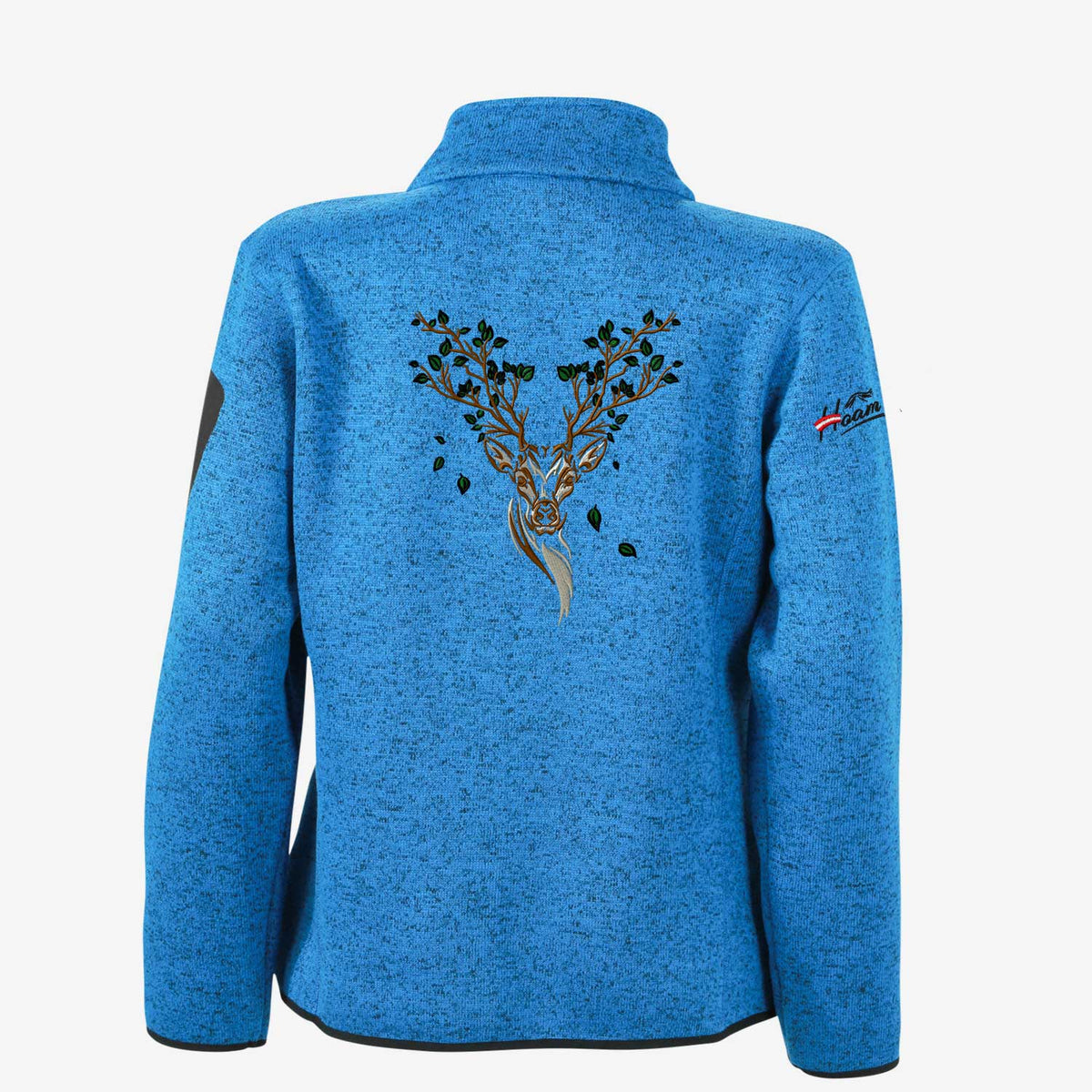 Edelweissjacke Blau Hirsch #Farbe_Royal-Blau