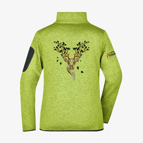 Edelweiss Strickfleece Jacke ohne Kapuze