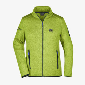 Edelweiss Strickfleece Jacke ohne Kapuze