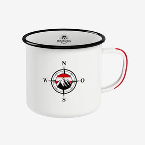 Kompass Emaille Tasse