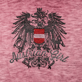Austrian Girl Glitzer T-Shirt rosa