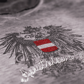 Austrian Girl Glitzer T-Shirt - anthrazit