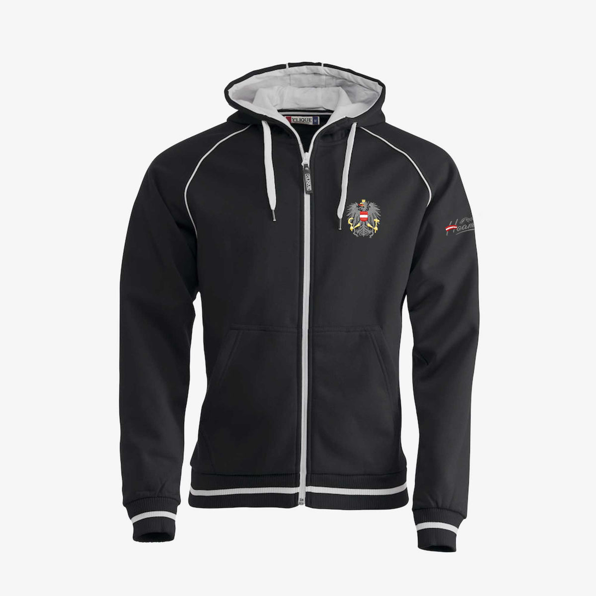 Sweatjacke Austria Adler #Farbe_Schwarz