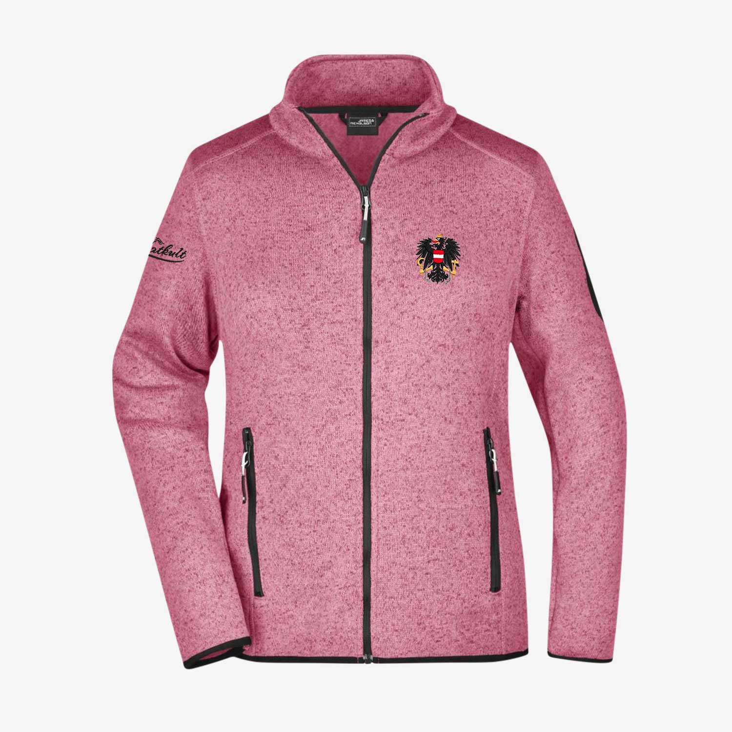Österreich Strickfleece Jacke "Pink-Edition"