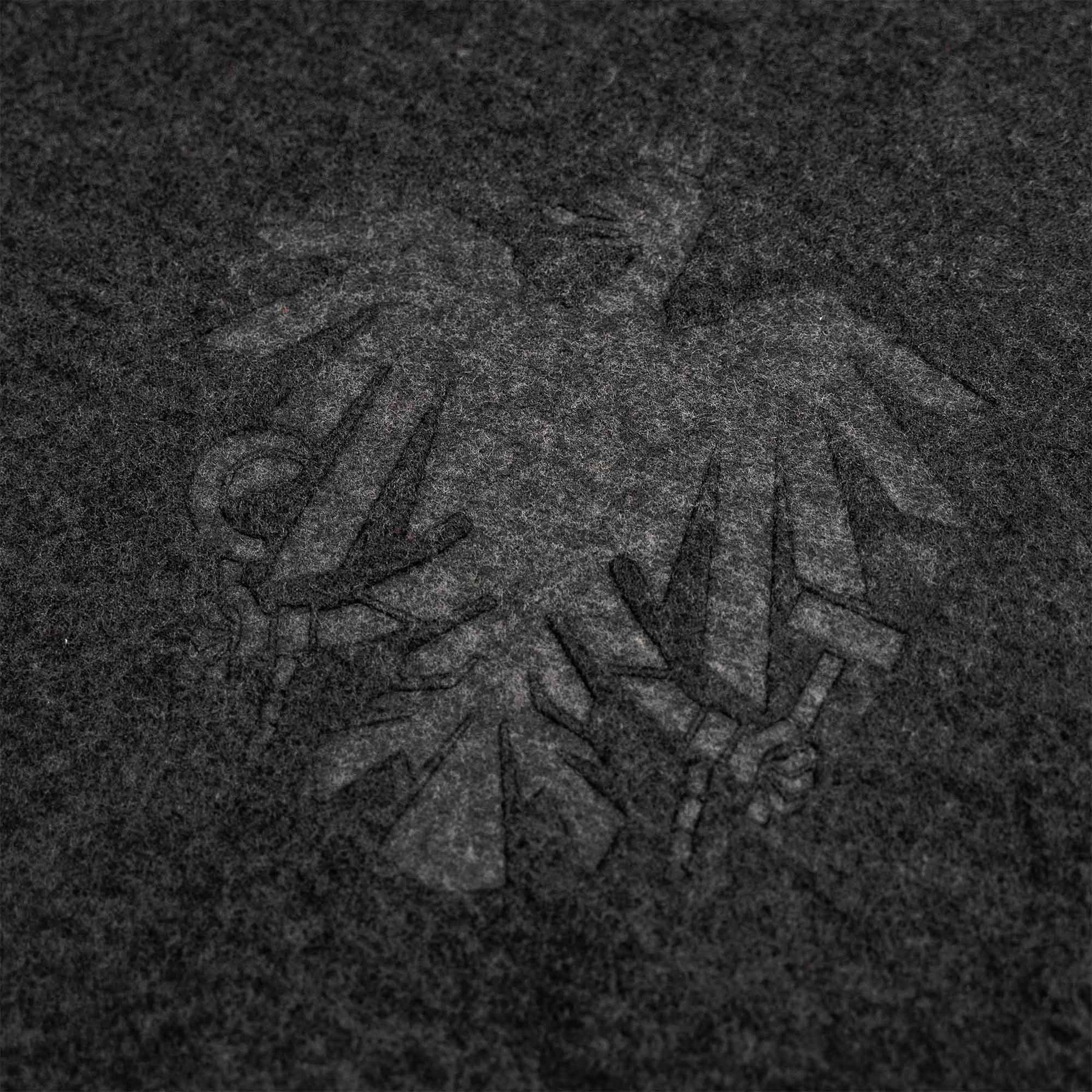 Adler Jacke Prägung schwarz
