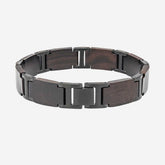 Armband Holz Edelstahl Schwarz