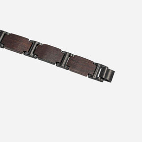 Armband Holz Metall Schwarz