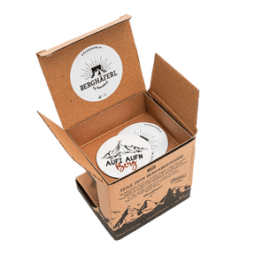 Aufi Aufn Berg Emaille Tasse