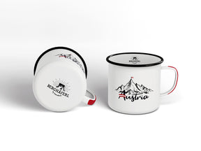 Austria Emaille Tasse