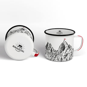 Berge Emaille Tasse