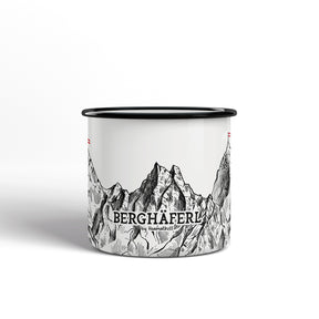 Berge Emaille Tasse