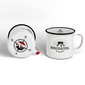 Berghäferl Emaille Tasse - das Original