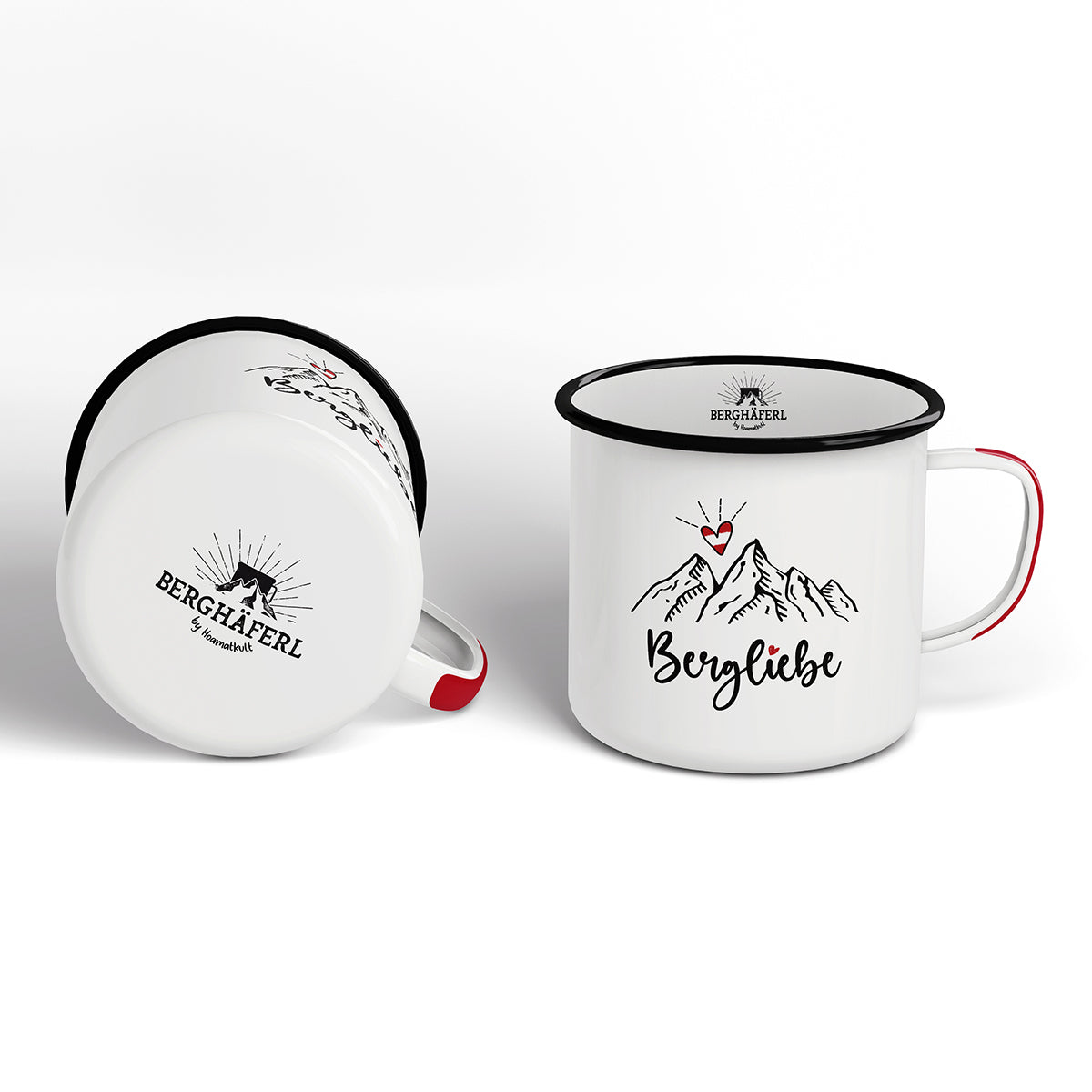 Bergverliebt Emaille Tasse