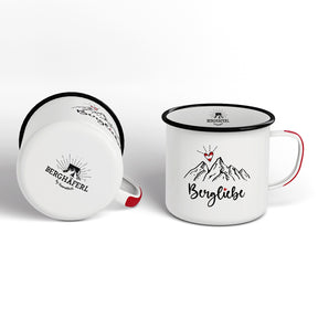 Bergverliebt Emaille Tasse
