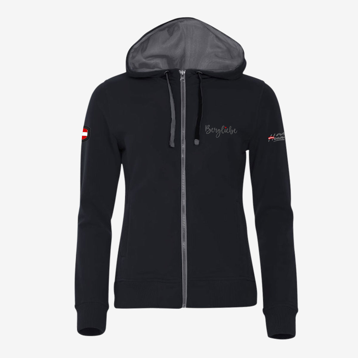 Bergliebe Kapuzensweater Damen#Farbe_Schwarz