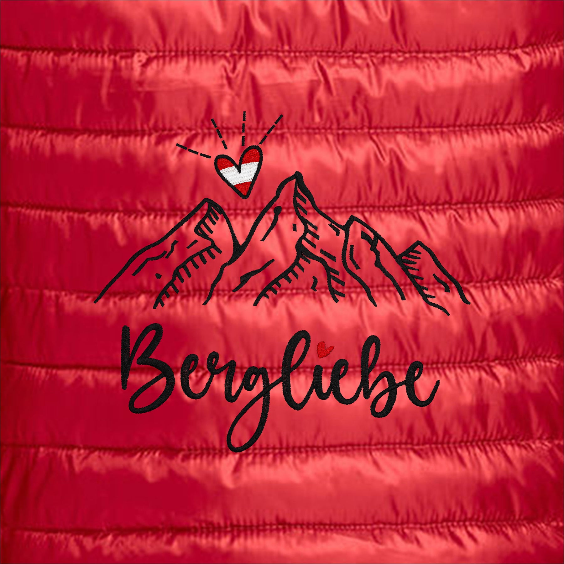 Wattierte Bergliebe Jacke