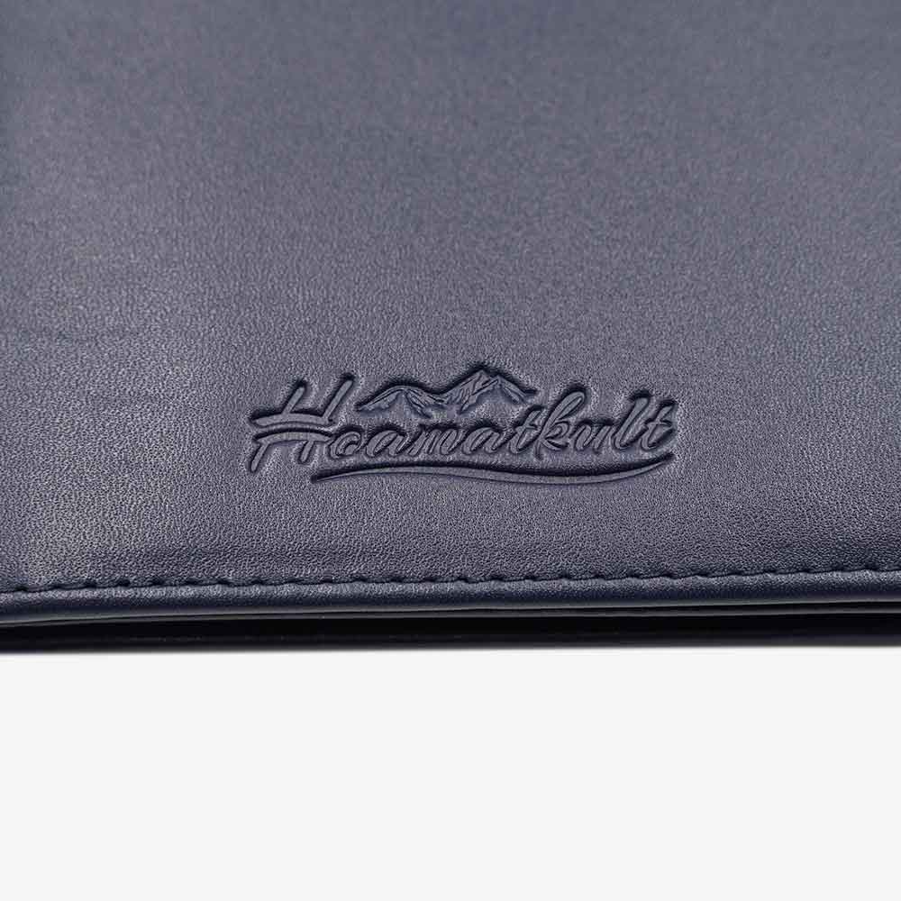 Österreich Geldtasche Geschenkset Leder - blau