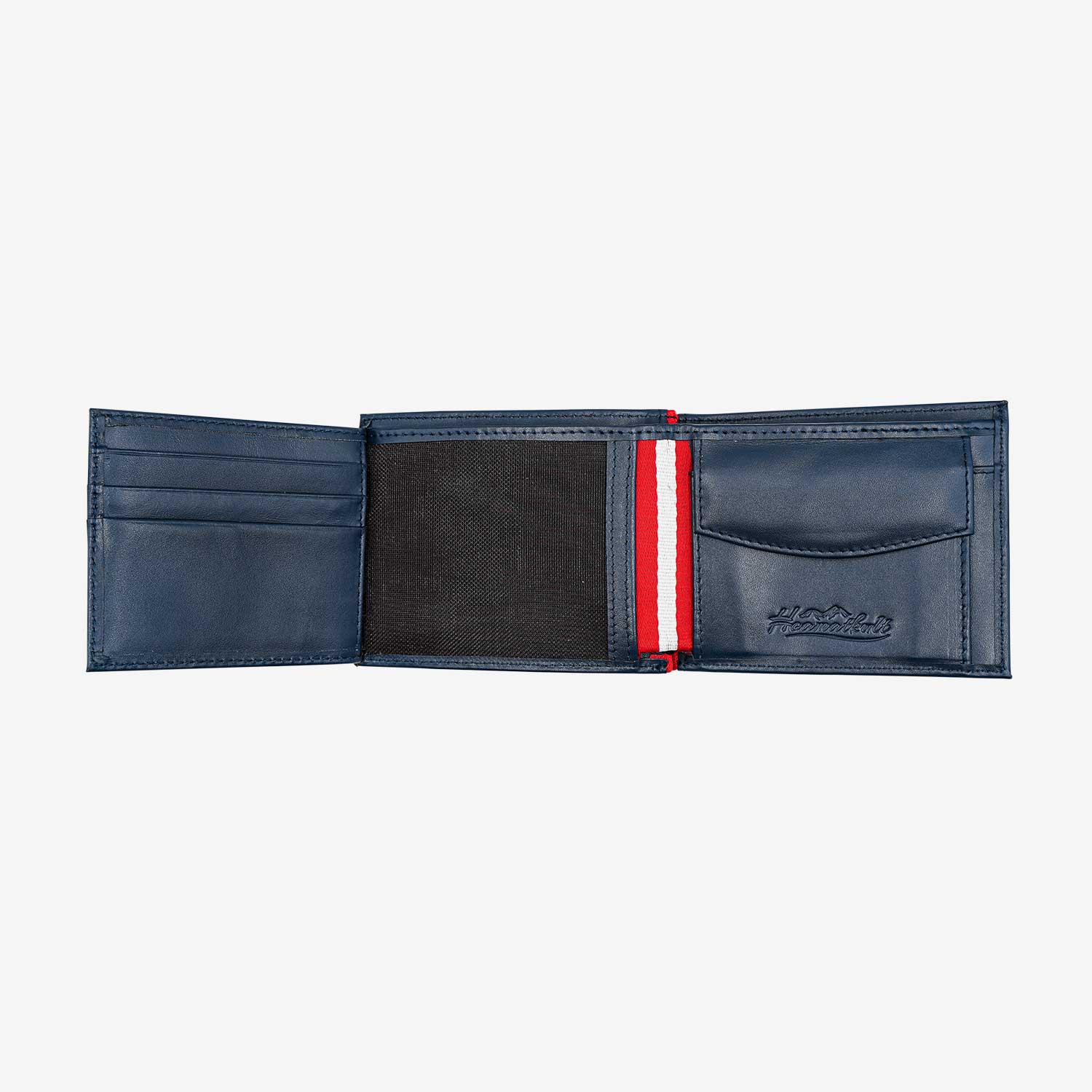 Österreich Geldtasche Geschenkset Leder - blau