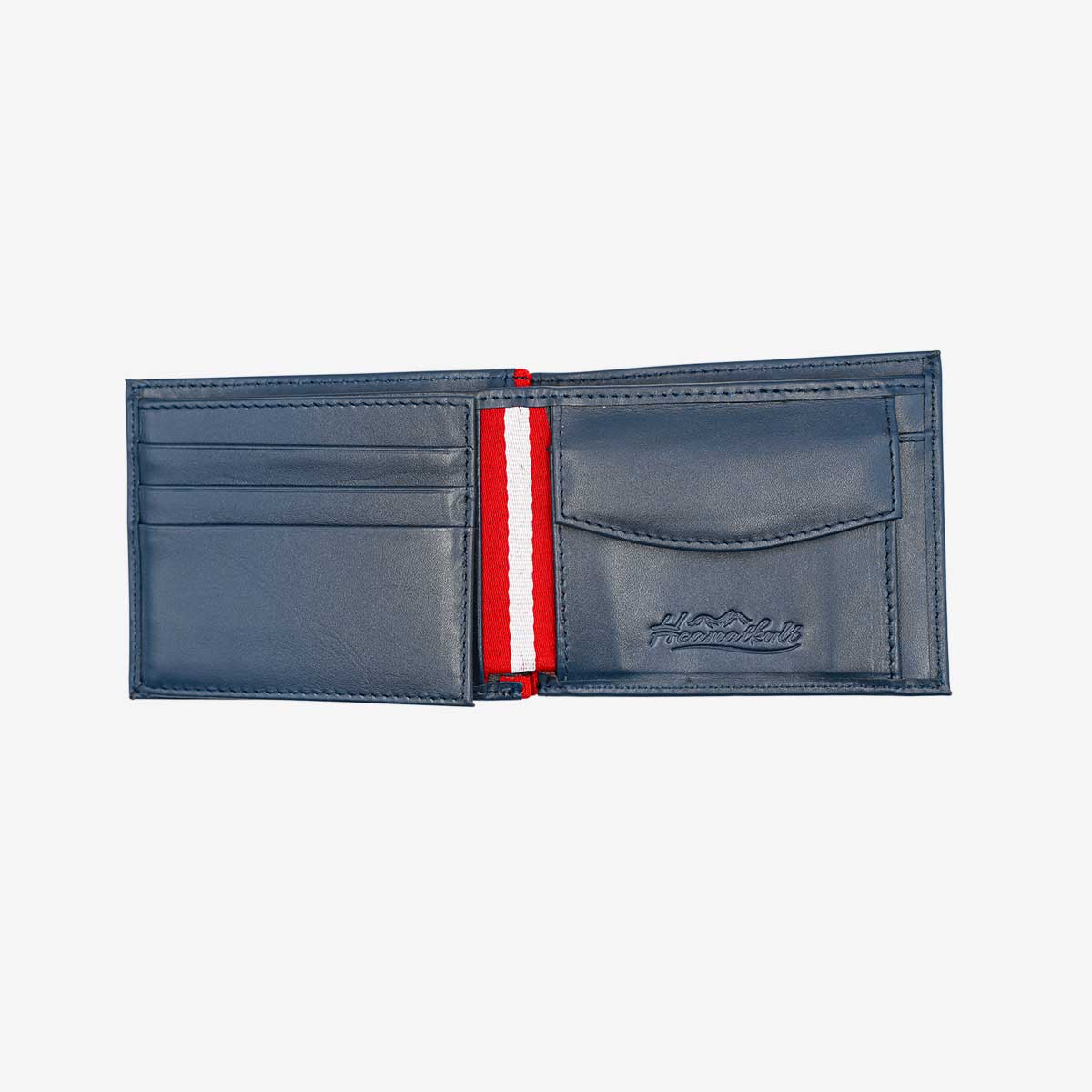 Österreich Geldtasche Geschenkset Leder - blau