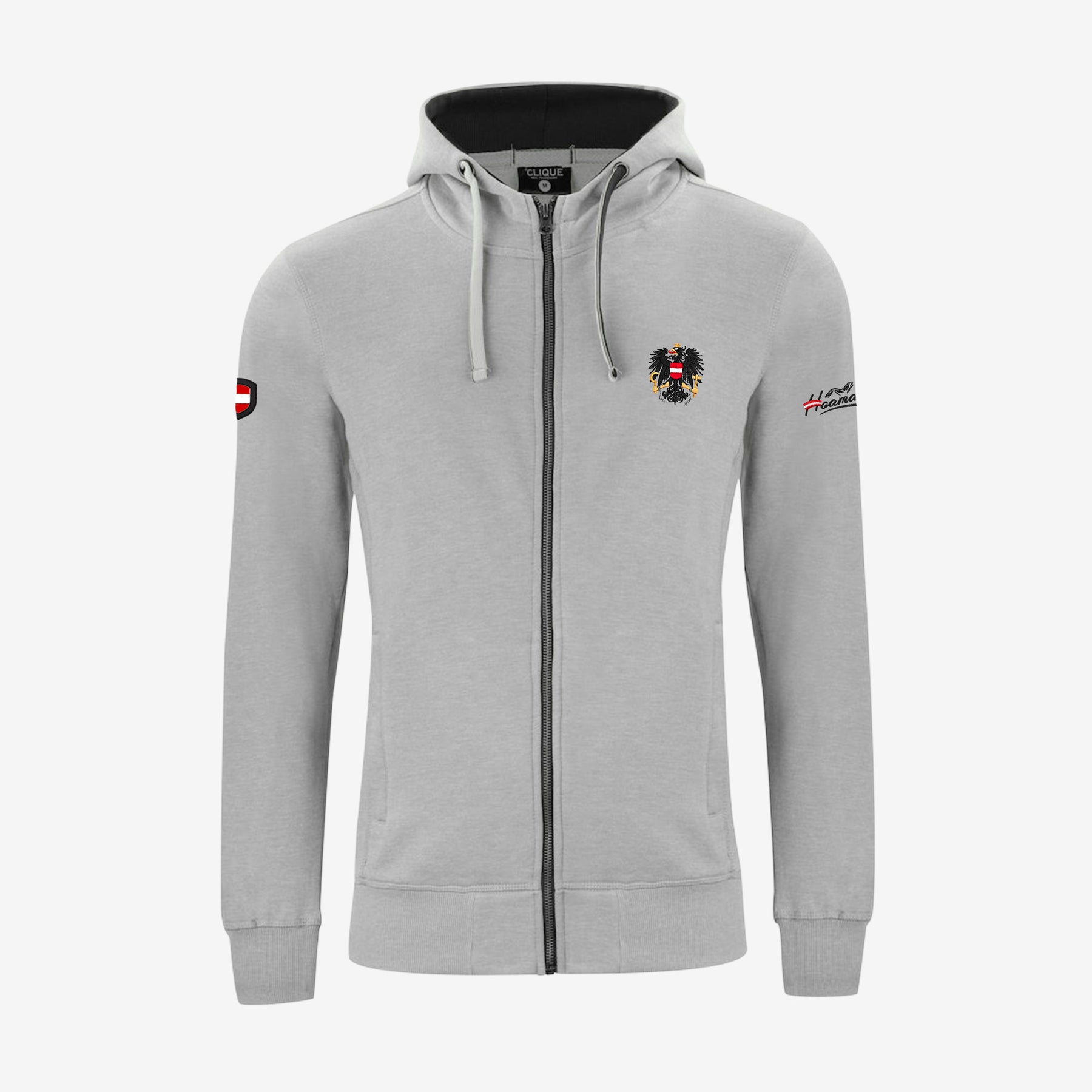 Österreich Adler Kult Zip-Hoodie (Stick)