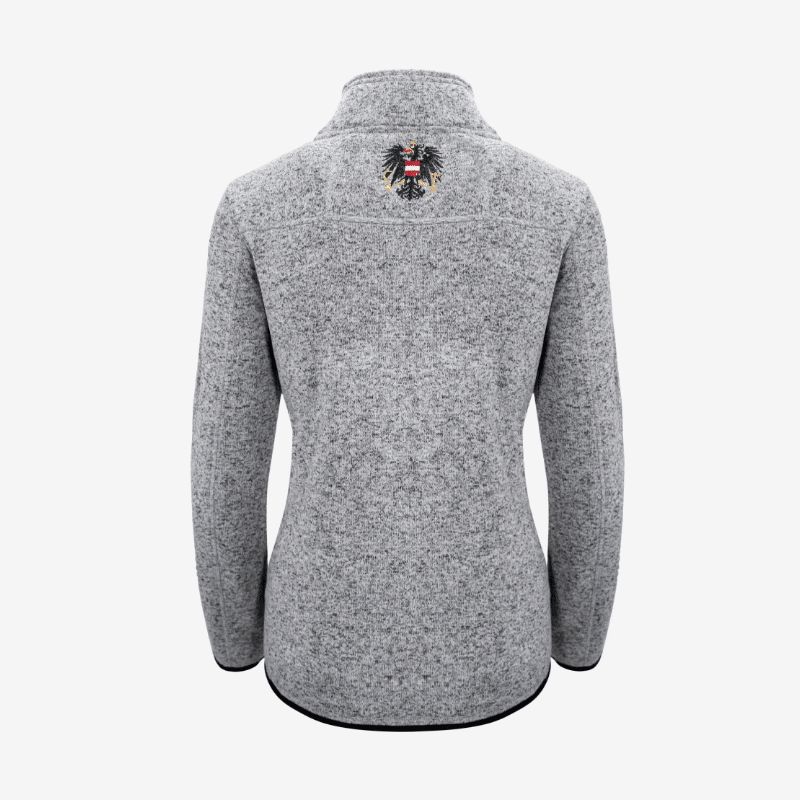 Damen Fleecejacke mit Glitzer Stickerei