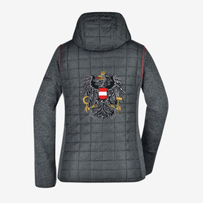 Österreich Adler Strick-Steppjacke