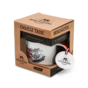 Der Berg ruft Emaille Tasse
