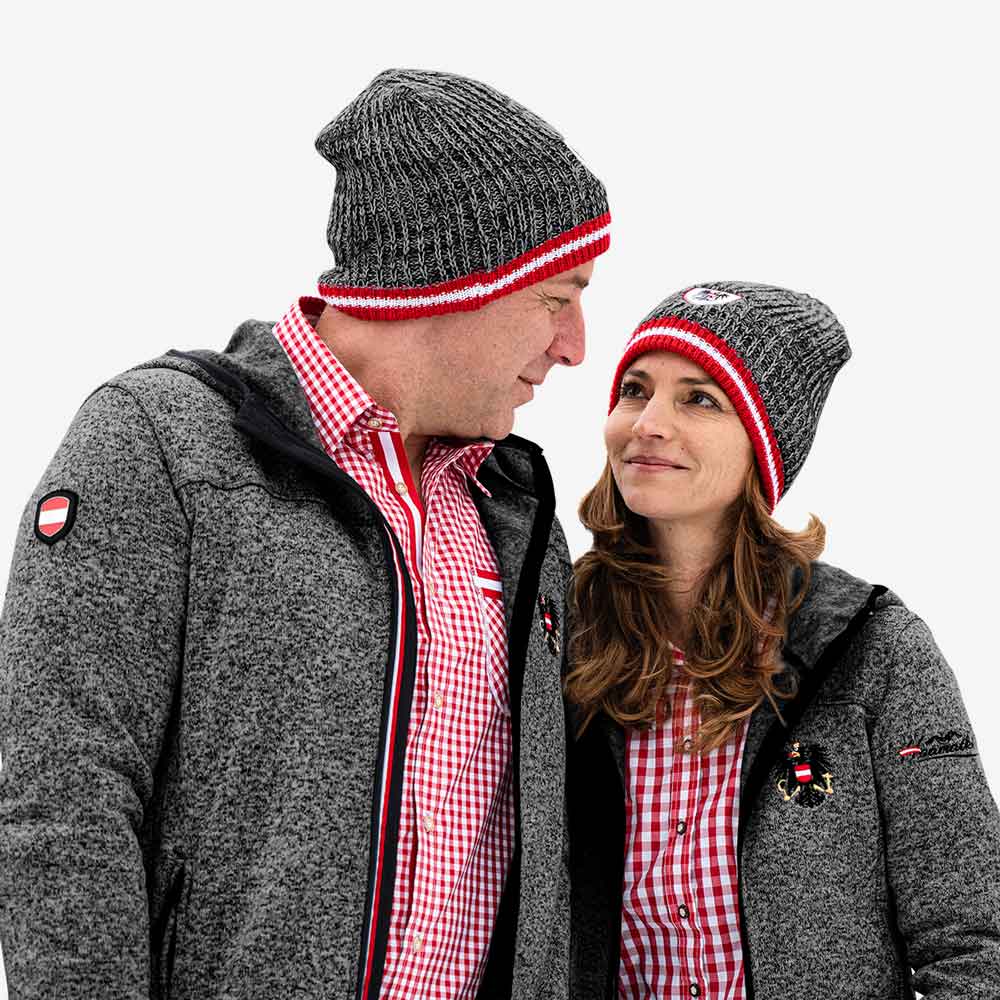 Österreich Kult Beanie - Dunkelgrau