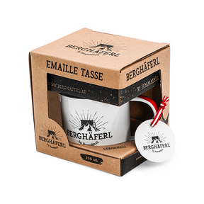 Berghäferl Emaille Tasse - das Original