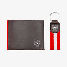 Geldtasche Schlüsselanhänger Geschenkset für Herren