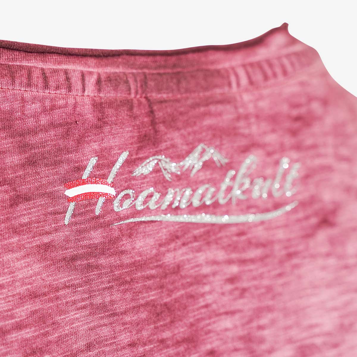 Österreich Adler Glitzer T-Shirt - Rosa