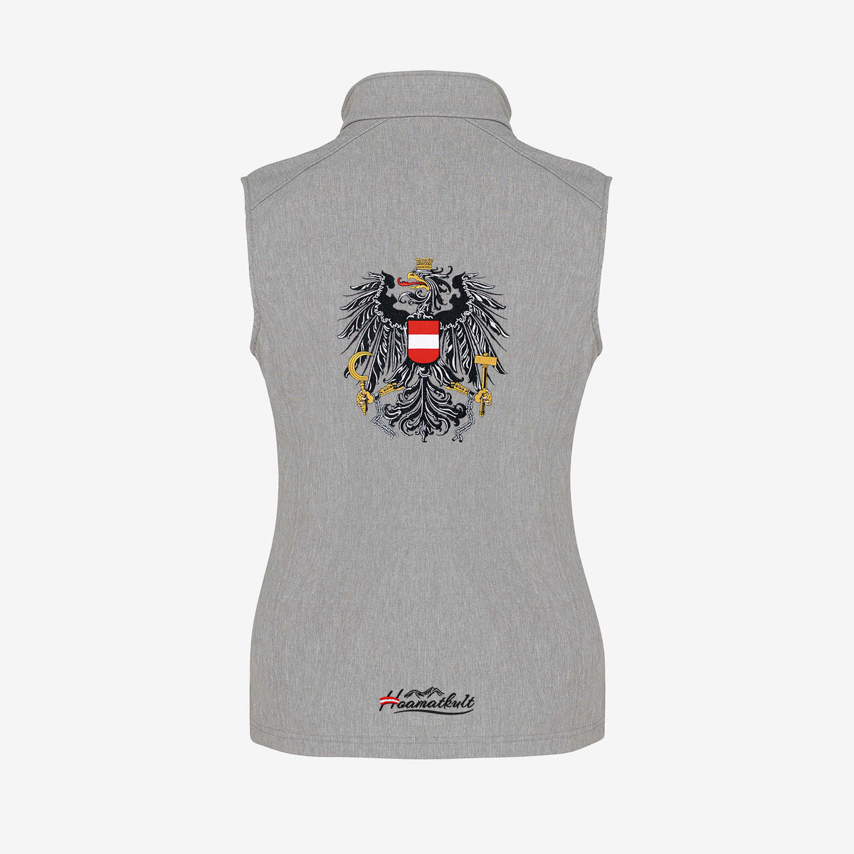 Graues Österreich Softshellgilet Damen #Farbe_Grau