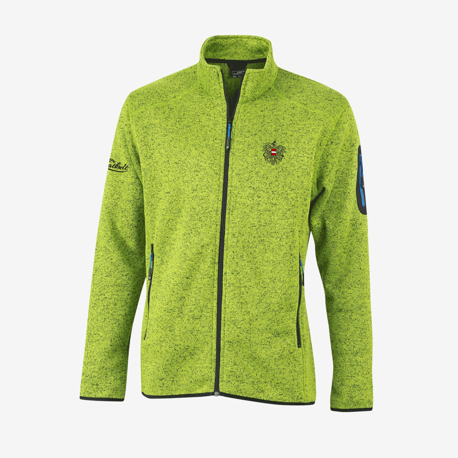 Adler "Kontur" Strickfleece Jacke ohne Kapuze