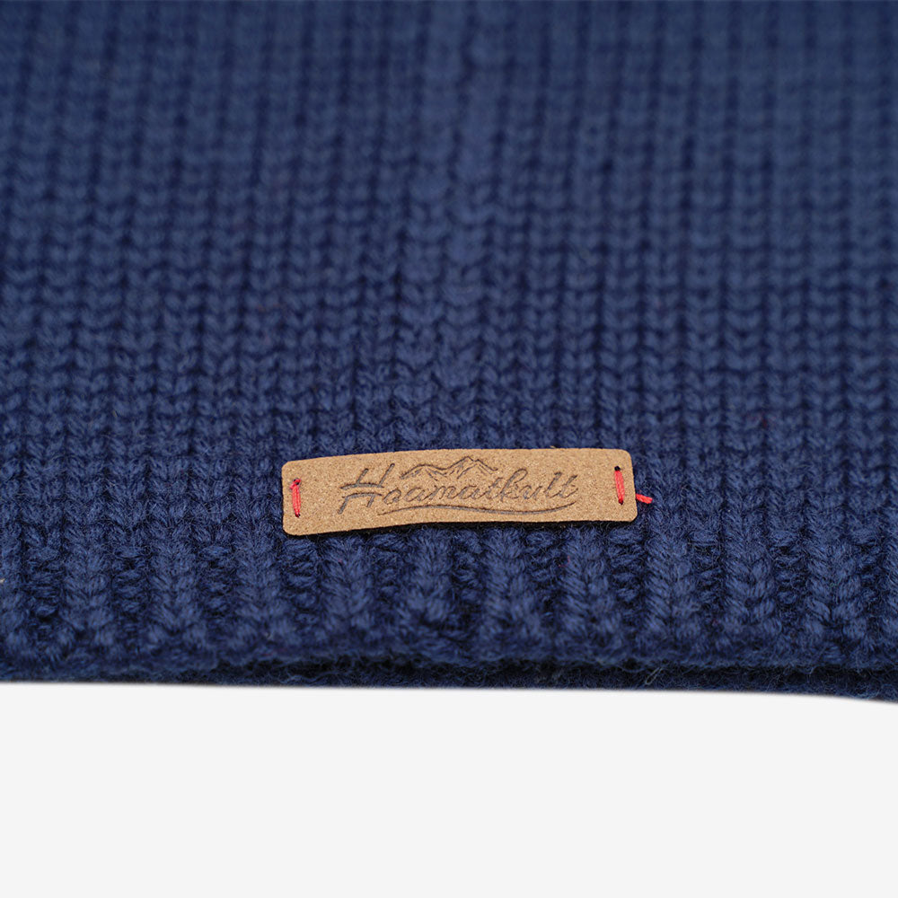 Österreich Adler Merino Beanie - Dunkelblau
