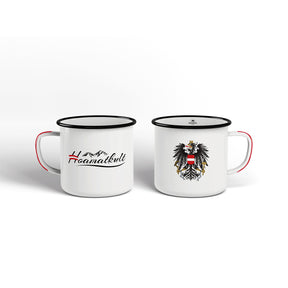 Österreich Adler Emaille Tasse