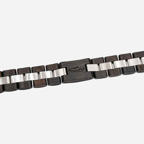 Hoamatkult schwarzes Armband Gravur