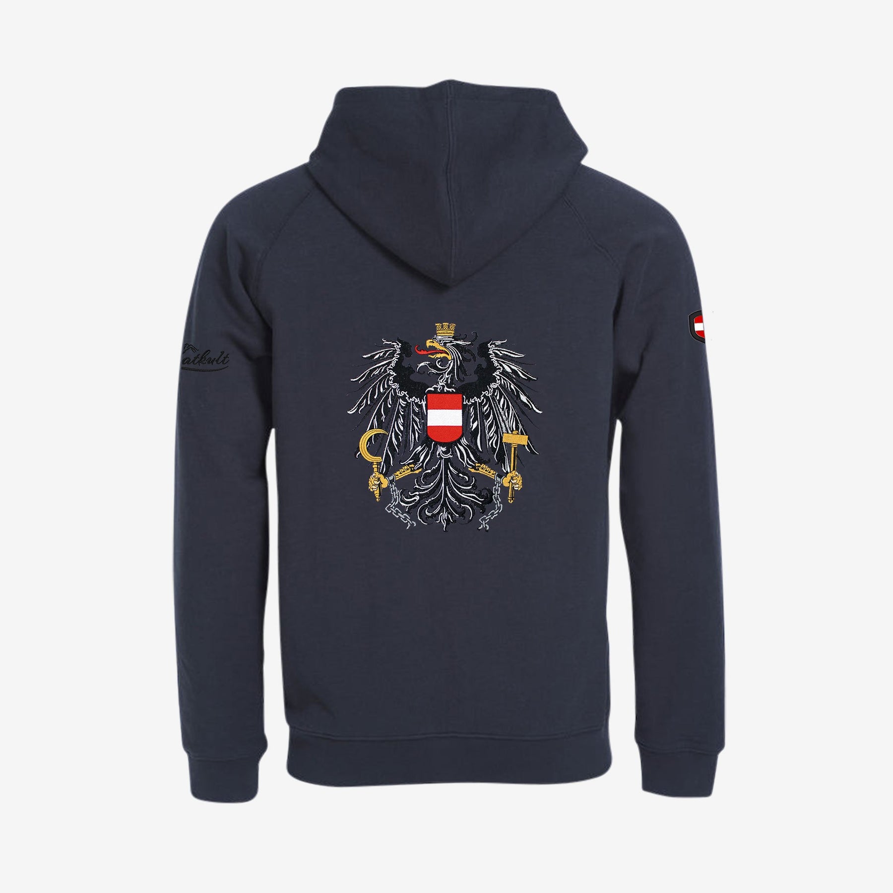 Österreich Adler Kult Zip-Hoodie (Stick)