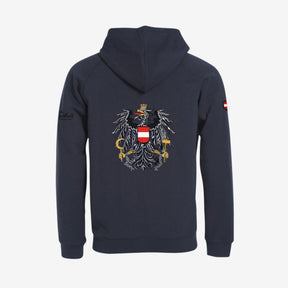Österreich Adler Kult Zip-Hoodie (Stick)