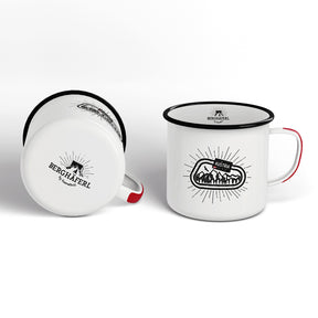 Karabiner Emaille Tasse