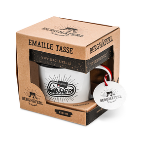 Karabiner Emaille Tasse
